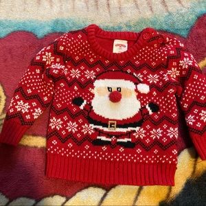 Holiday Time Christmas Sweater, size 12 month used.